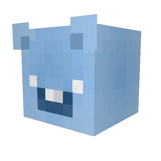 Arcana124 Minecraft avatar head, 3D render