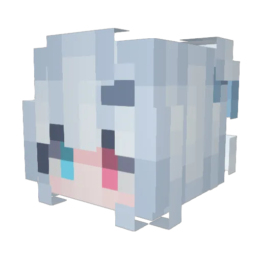 Arcandam Minecraft avatar head, 3D render