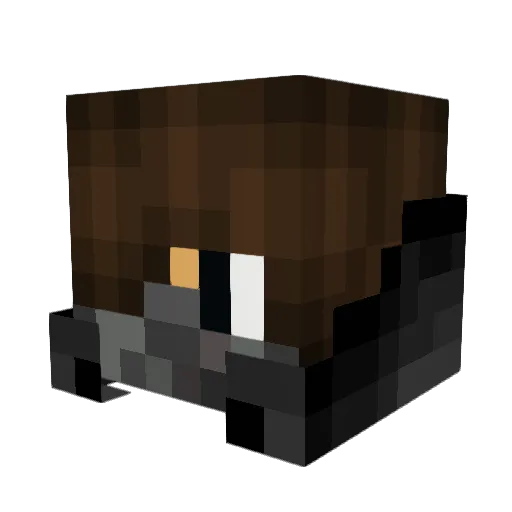 Arcane57 Minecraft avatar head, 3D render