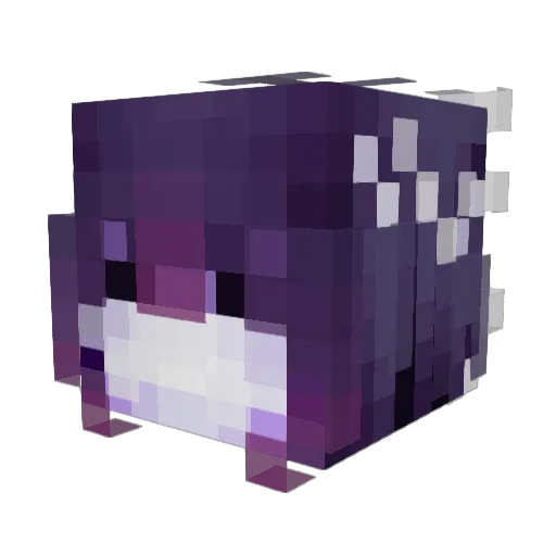 Arcane Minecraft avatar head, 3D render