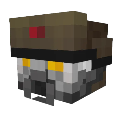 ArcaneRuneWizard Minecraft avatar head, 3D render