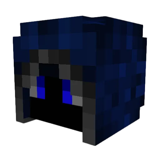 ArcaneSword Minecraft avatar head, 3D render