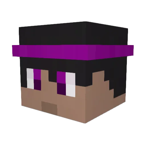 ArcaneWhisp Minecraft avatar head, 3D render
