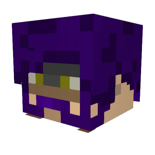 Arcane_12 Minecraft avatar head, 3D render