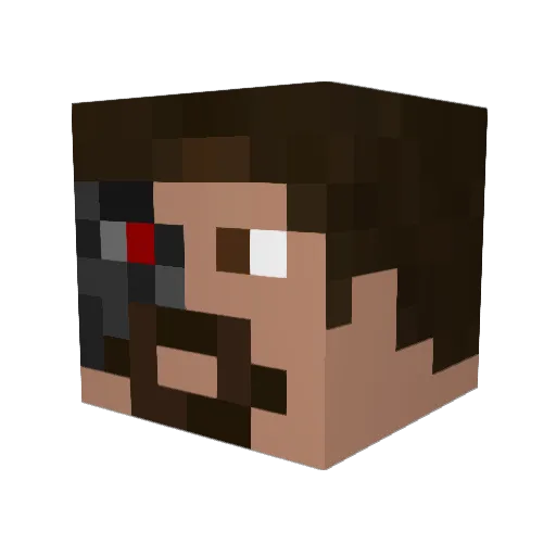 Arcane_Eye Minecraft avatar head, 3D render