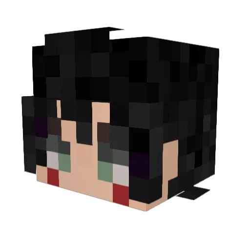 Arcangelo_ Minecraft avatar head, 3D render