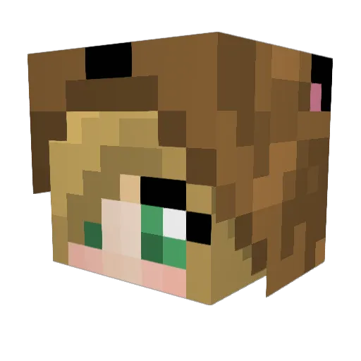 Arcania3869 Minecraft avatar head, 3D render