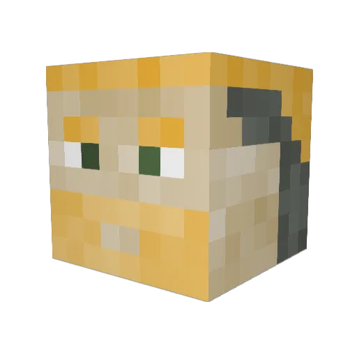 Arcanis0815 Minecraft avatar head, 3D render