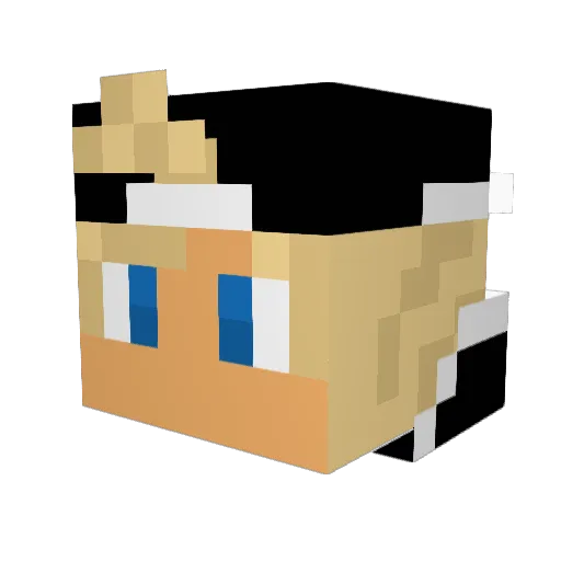 ArcanisIII Minecraft avatar head, 3D render