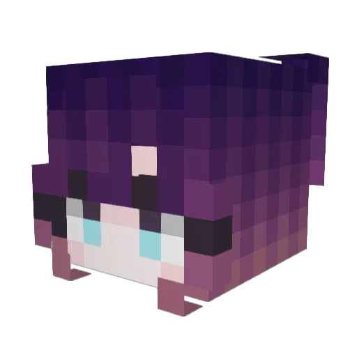 Arcanist58 Minecraft avatar head, 3D render