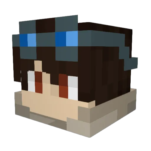 ArcanixZ Minecraft avatar head, 3D render