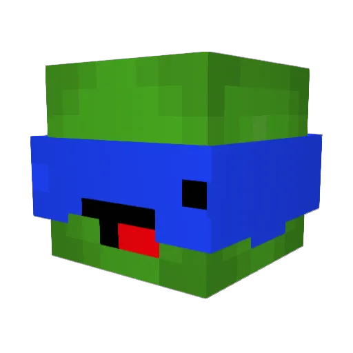 ArcanoYT Minecraft avatar head, 3D render