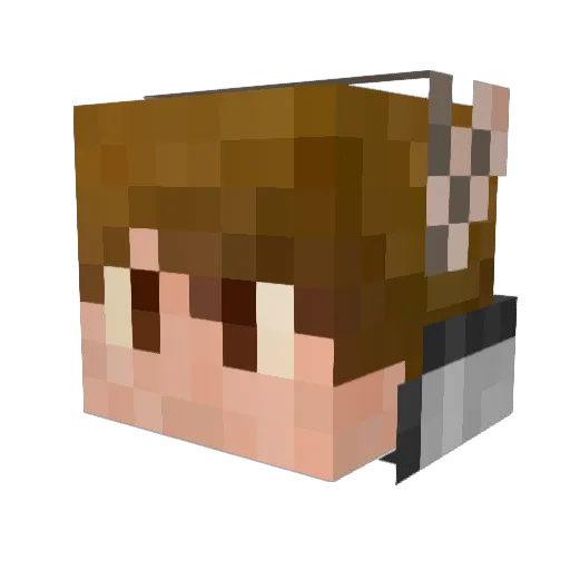 Arcantheon Minecraft avatar head, 3D render