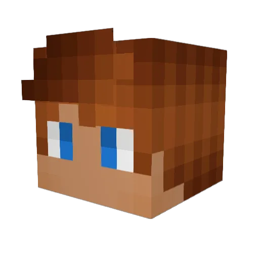 Arcanumm Minecraft avatar head, 3D render