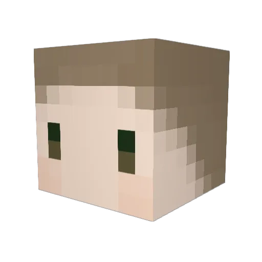 Arcathrin Minecraft avatar head, 3D render
