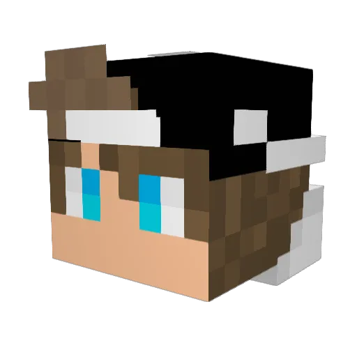 Arcdust Minecraft avatar head, 3D render