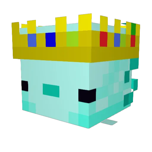 Arcedd Minecraft avatar head, 3D render