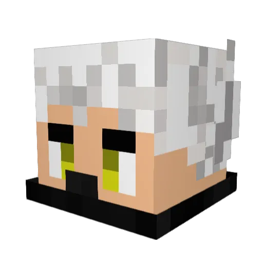 Arceed15 Minecraft avatar head, 3D render