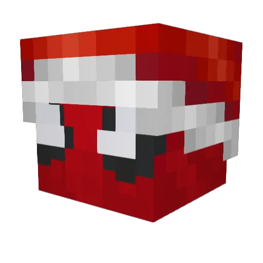Arcell Minecraft avatar head, 3D render
