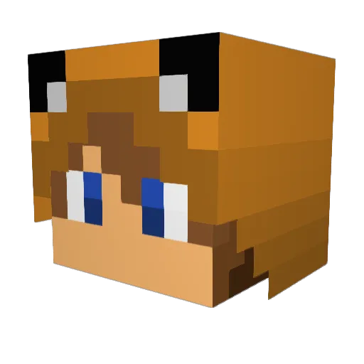ArcenX Minecraft avatar head, 3D render