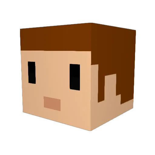 Arcenim99 Minecraft avatar head, 3D render