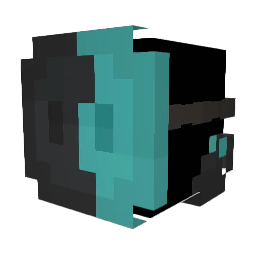 Arcesi Minecraft avatar head, 3D render