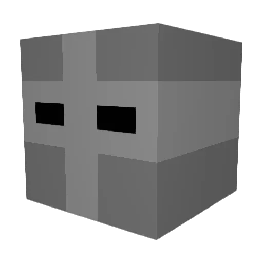 ArchBoomGame Minecraft avatar head, 3D render
