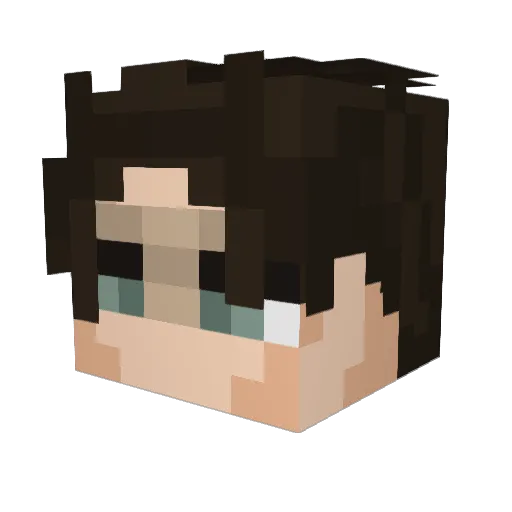 ArchDarkKingZ Minecraft avatar head, 3D render