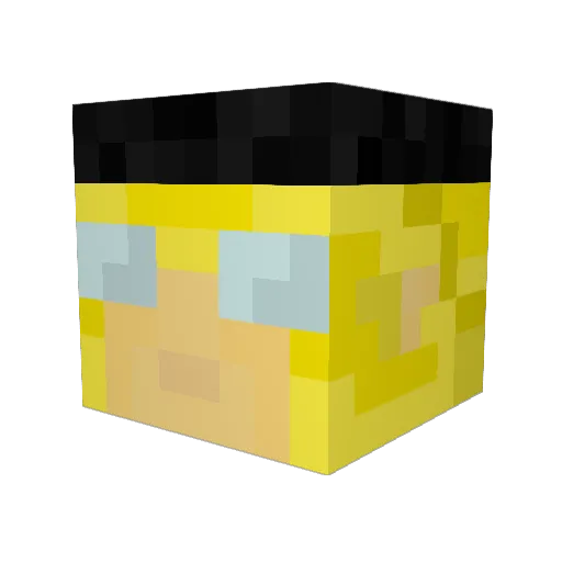 ArchEast18 Minecraft avatar head, 3D render