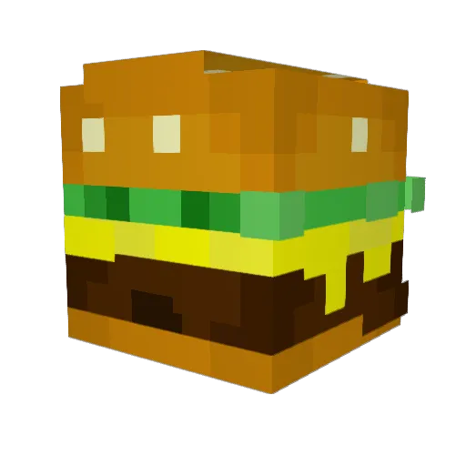 ArchNekroma Minecraft avatar head, 3D render