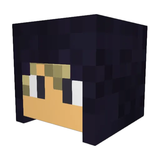 ArchNix Minecraft avatar head, 3D render