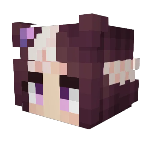 ArchSiux Minecraft avatar head, 3D render