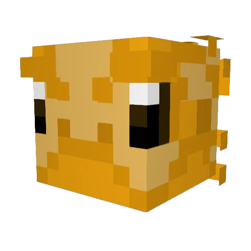 ArchSolos Minecraft avatar head, 3D render