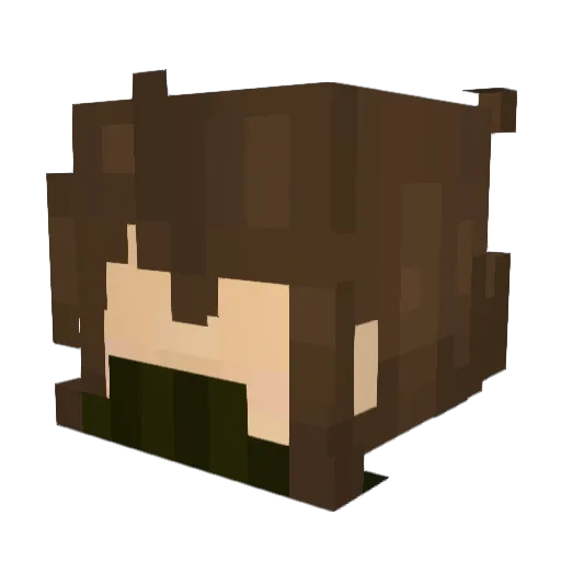 ArchSwampx Minecraft avatar head, 3D render
