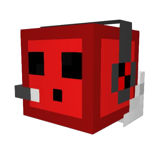 ArchTeese Minecraft avatar head, 3D render