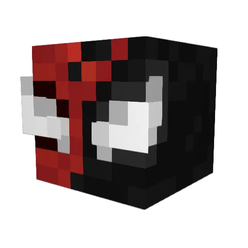 ArchVex Minecraft avatar head, 3D render