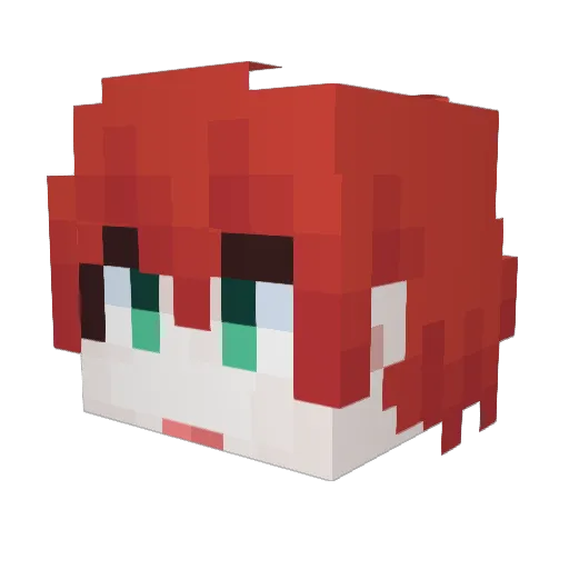 Arch_ Minecraft avatar head, 3D render