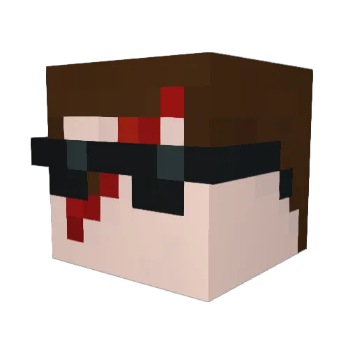 Arch_Samwise Minecraft avatar head, 3D render