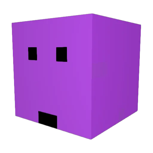 Arch_va Minecraft avatar head, 3D render