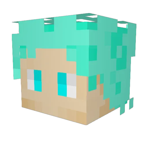 ArchaeoPlays Minecraft avatar head, 3D render