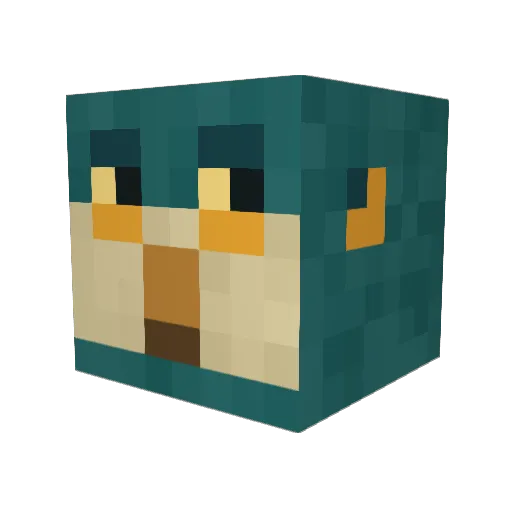 Archaeopteryx247 Minecraft avatar head, 3D render