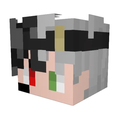 Archamedes13 Minecraft avatar head, 3D render