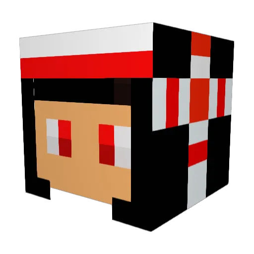 Archandia Minecraft avatar head, 3D render