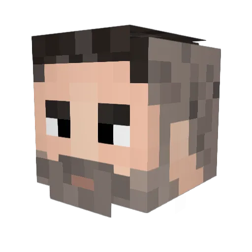 ArchangelRNG Minecraft avatar head, 3D render