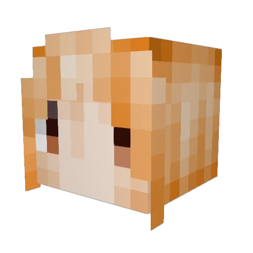 Archanon Minecraft avatar head, 3D render