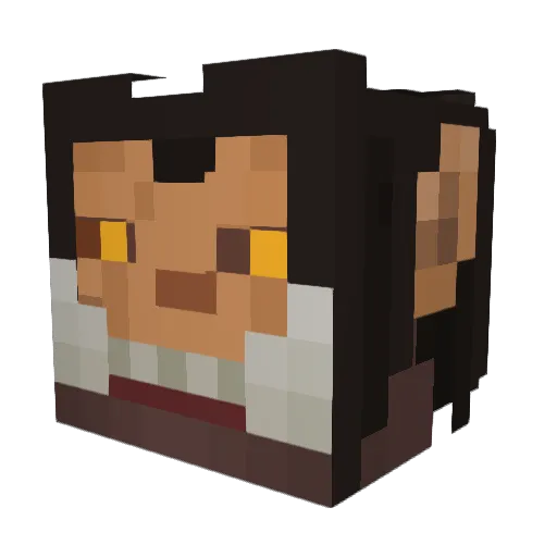 Archawke Minecraft avatar head, 3D render