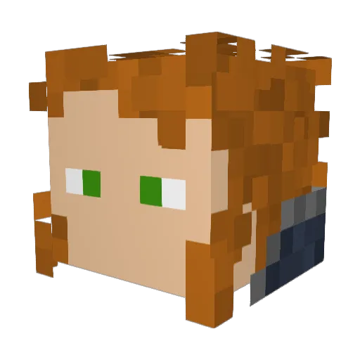 ArchbishopVIII Minecraft avatar head, 3D render