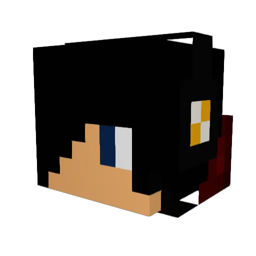 Archcry Minecraft avatar head, 3D render