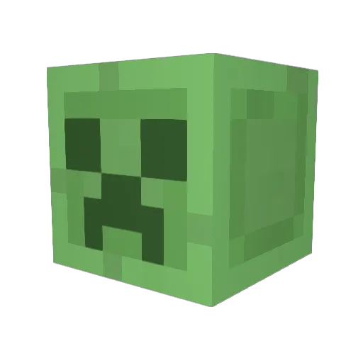 Archeesie Minecraft avatar head, 3D render