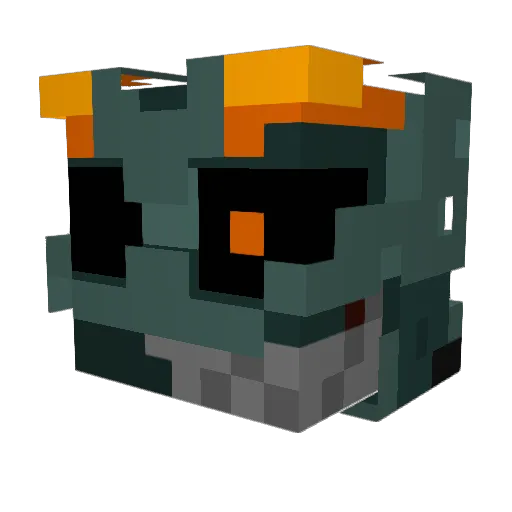Archell Minecraft avatar head, 3D render